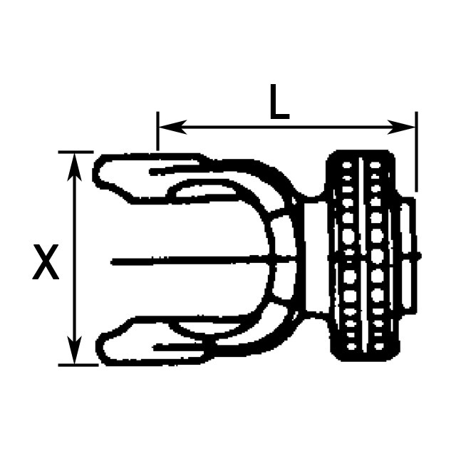 Machoire Extremite 1"3/8 6C 41X108 Verrou A Poussoir référence fournisseur BYP572090351